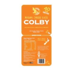 ECLIPSE CHEESE SLICES COLBY 800G