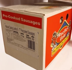 PACIFIC GOLD SAUSAGE NATURAL CASING 6" 38PK 5KG