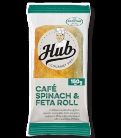 HUB 150G SPINACH & FETA ROLL (10)